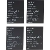 Electrolux skylt program-, knapp bryter-, klebemiddel, DA,NO,FI,SV 140088450121