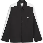 Puma T7 Relaxed Overshirt Men, Men, Black, L