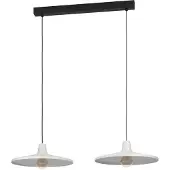 Eglo MINIERI LANGBORD 2xE27 grå/svart