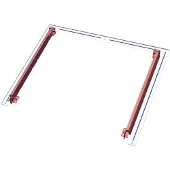 Electrolux Festet dørglass - 594x470mm 140037378332