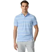 Hackett London for man. HM5600194 Blue Hs Stripe polo shirt (S), Casual, Cotton, Short sleeve