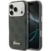 GUESS 4G Script MagSafe-etui for iPhone 17 Pro Max - svart