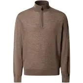 Hackett for man. HM7000205 Ess Merino Hzip zip-up jumper in beige (M), Casual, Wool, Classic