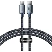 Baseus Crystal Shine USB-C / USB-C Kabel CAJY000601 - 1.2m - Svart