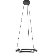 Eglo LED-hengelampe MEZZOMONTE, svart, Ø 48 cm, CCT
