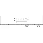 Electrolux manöverpanel, rostfri, AEG, EDW1850, 590mm 8088621399