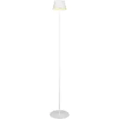 Reality Suarez LED oppladbar gulvlampe, hvit, høyde 123 cm, metall