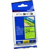 Brother TZEC51 Black on Yellow Roll (2.4cm x 5m)