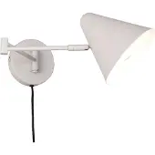 TRIO Vegglampe Cosima, lysegrå, utstrekning 54 cm, metall