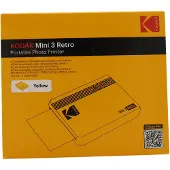 Kodak Mini 3 Square Retro gelb, CMOS, Passbildeutskriftsteknologi, Automatisk, LCD, 4,32 cm (1.7), Boks