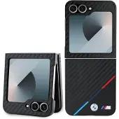 BMW Tricolor karbonetui til Samsung Galaxy Z Flip 6 - Svart