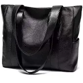 INF Elegant svart PU-skinnveske - Allsidig og romslig