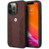 BMW Bmhcp13lrsppr Iphone 13 Pro13 6.1 Leather Curve Perforate Telefondeksel