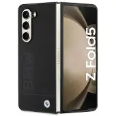 BMW Signature Logo Imprint-etui for Samsung Galaxy Z Fold 5 - svart