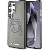 Karl Lagerfeld Etui Rhinestones Karl Head Logo Samsung Galaxy S25 Ultra svart