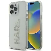 Karl Lagerfeld IML Rhinestones Logo iPhone 16 Pro-etui - klar