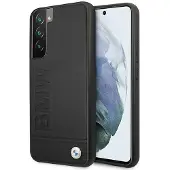 BMW Signature Logo Imprint-etui for Samsung Galaxy S22+ - Svart