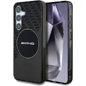 Mercedes AMG gjennomsiktig Rhombs MagSafe-etui for Samsung Galaxy S25 - Svart