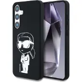Karl Lagerfeld silikonetui Graffiti med magnet til Samsung Galaxy S25 - Svart