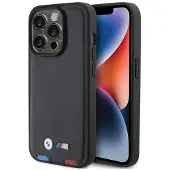 BMW BMHCP15L22PTDK iPhone 15 Pro 6,1" svart/svart skinnstempel Tricolor