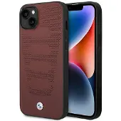 BMW Etui BMHCP14S22RPSR iPhone 14 6,1" burgunder/burgunder skinn seter mønster