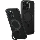 Uniq Swivix 360-roterende kickstand-etui for iPhone 16 Pro Max - Svart