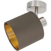 Näve Taklampe Maron 1 lyskilde tekstil, brun/gull
