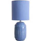 Näve Erida bordlampe, keramikk og tekstil, lyseblå