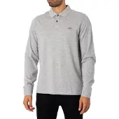 Gant for man. 2230 Polo Shield Pique grey (XL), Casual, Cotton, Long sleeve