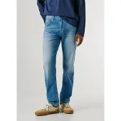 Pepe Jeans for man. PM20845333AB Straight Jeans Cash Summer blue (31/32), Casual, Cotton, Denim