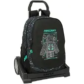 Safta Evolution Minecraft Screen 22.5l 44x32x16 Cm Ryggsekk Med Hjul