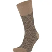 Falke Airport Herringstripe Sokk Beige Størrelse
