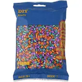 Hama Midi Perler - 3000 stk. - 92 Stripete - - OneSize - Perler