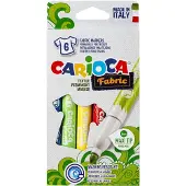 Carioca Stoffmarkører - 6 stk. - Maxi Tips - Flerfarget - - OneSize - Tusj