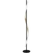 Eglo LED-gulvlampe CONAPRATO, svart/messing, 150 cm, CCT