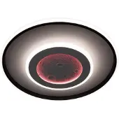 Näve Livana LED taklampe, hvit/svart, Ø 50 cm, CCT, dimbar