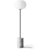 Audo Copenhagen Audo gulvlampe JWDA, bronse/hvit, marmor, 130 cm, dimbar.