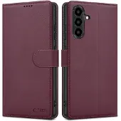 Tech-Protect lommeboketui til Samsung Galaxy A27 5G – burgunder