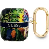 GUESS GUA2HHFLB AirPods-deksel blå/blå Flower Strap Collection