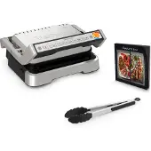 Tefal OptiGrill 2in1 GC773D10, Rustfritt stål, Metall, Rektangulær, Knapper, Rotasjon, Griddle, 600 cm²