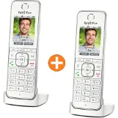 AVM FRITZ!Fon C6 - Trådløs VoIP-telefon - med internettradio med anrops-ID - ECO DECT\GAP - treveis anropskapasitet - SIP