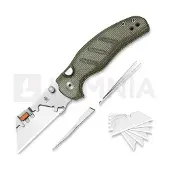 Kizer Cutlery C01C Uti 2 foldekniv, Green Micarta & Bead Blast