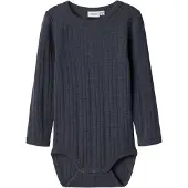 Name it Body L/æ - Noos - Ull - NmmWang - Ombre Blue - - 3 år (98) - Langermet Body
