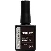 Nailura Gel Polish 10 ml - 367 Steel Gray Sparkle