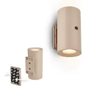Briloner LED-batteridrevet vegglampe Isy, beige, plast, 3000 K