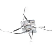Paul Neuhaus LED-taklampe Polina, 4 lyskilder, sølv, dimbar