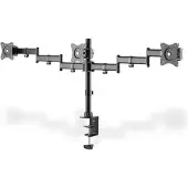 Digitus DA-90362 - Monteringssett (skrivebordsklemmemontering, 2 leddarmer) - for 3 skjermer - svart - skjermstørrelse: 15-27