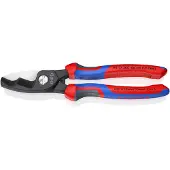 Knipex 95 12 200, Diagonal tang, Støtbestandig, Dielektrisk, Stål, Plast, Blå, Rød, 200 mm