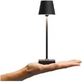 Sigor Nuindie pocket LED oppladbar bordlampe, svart, IP54, dimbar