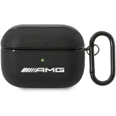 Mercedes AMG Leather Big Logo-etui for AirPods Pro - svart